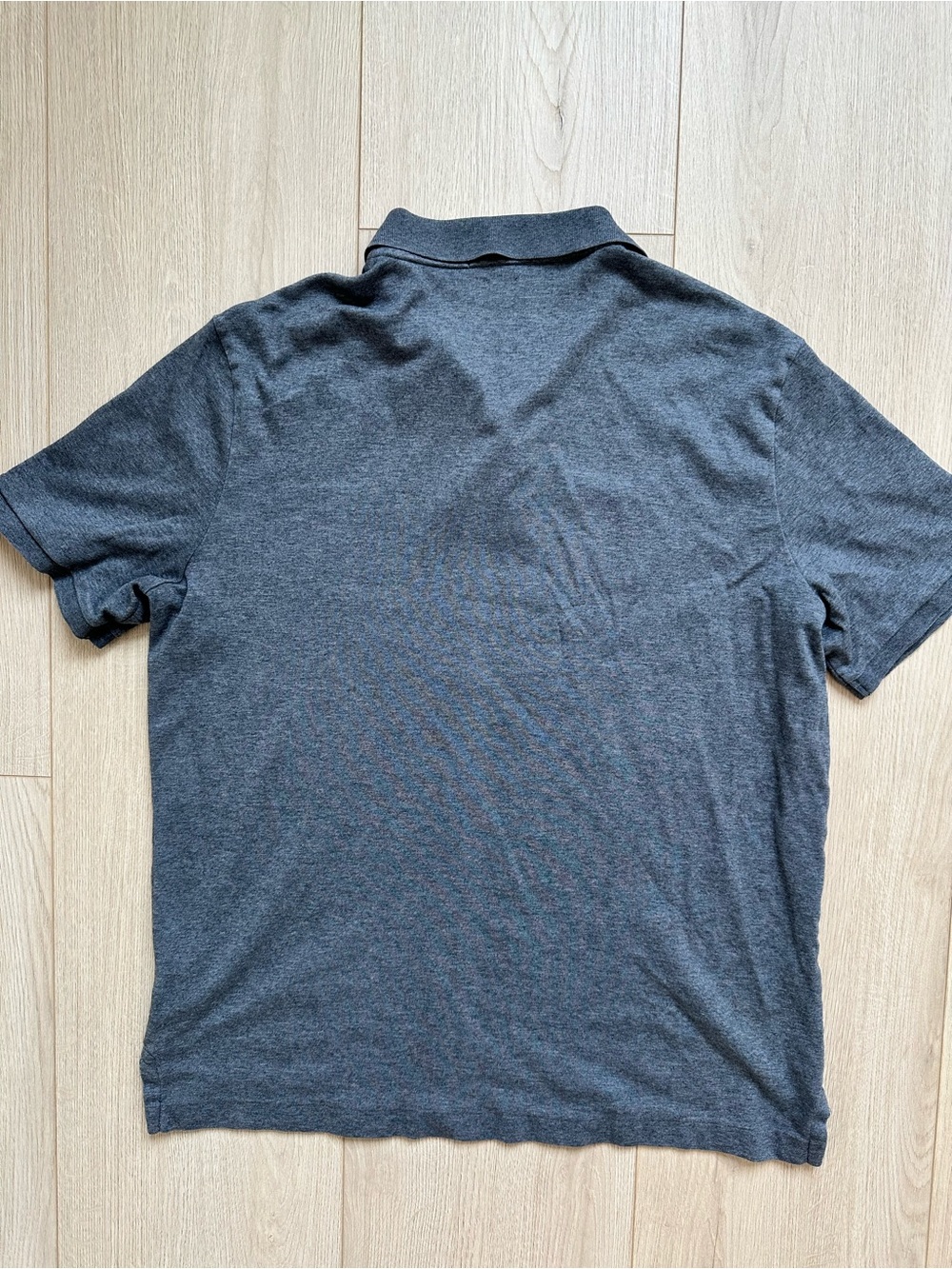 Ralph Lauren Men’s Heather Gray Polo Shirt with Embroidered Pony - Picture 3 of 4